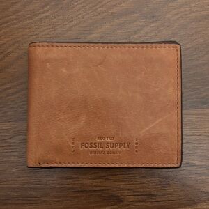 Fossil Supply Brown Leather Wallet